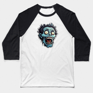 Zombie Halloween Baseball T-Shirt